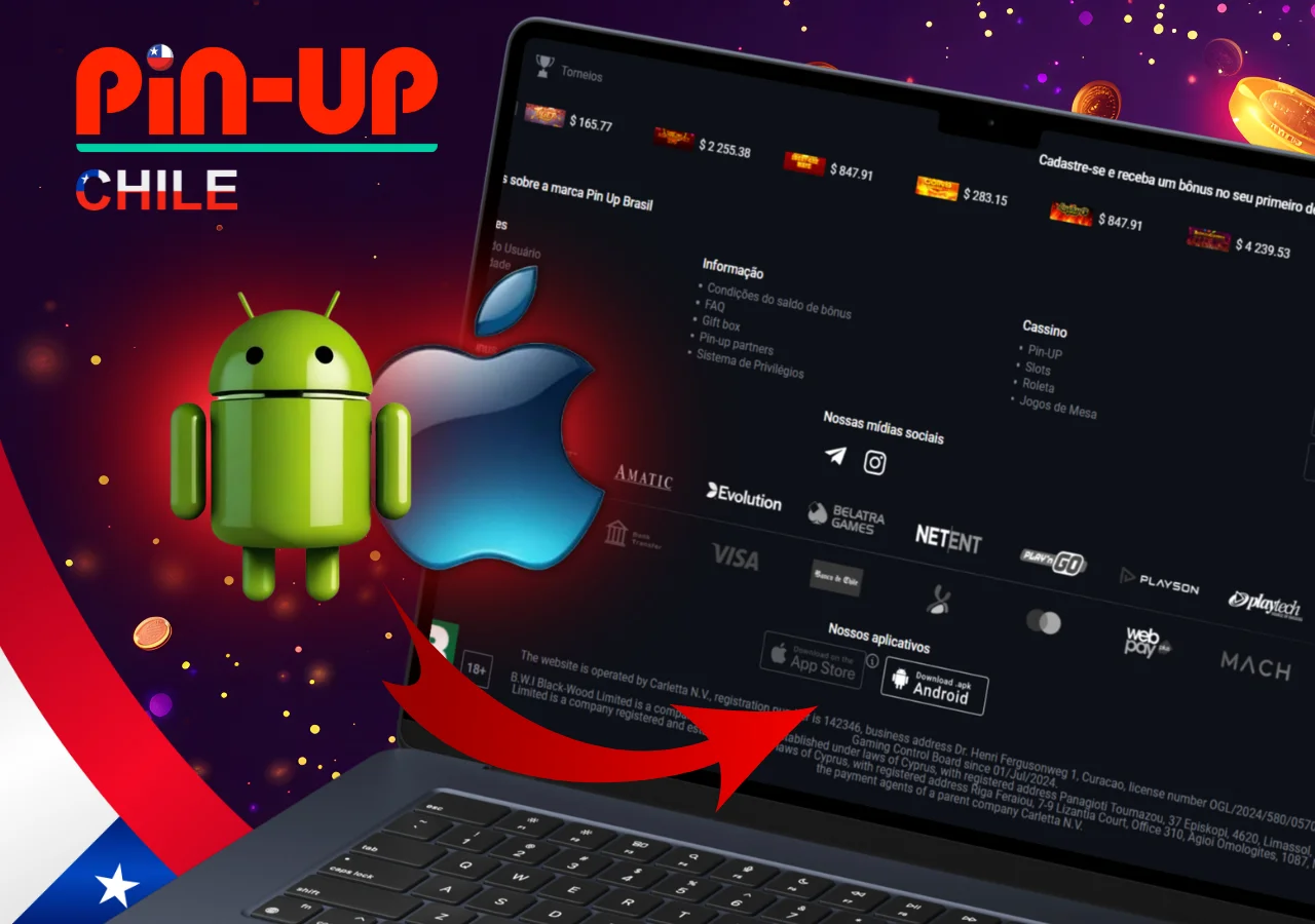 La aplicacion Pin-Up esta disponible para descargar en dispositivos Android y iOS desde el sitio oficial del casino.